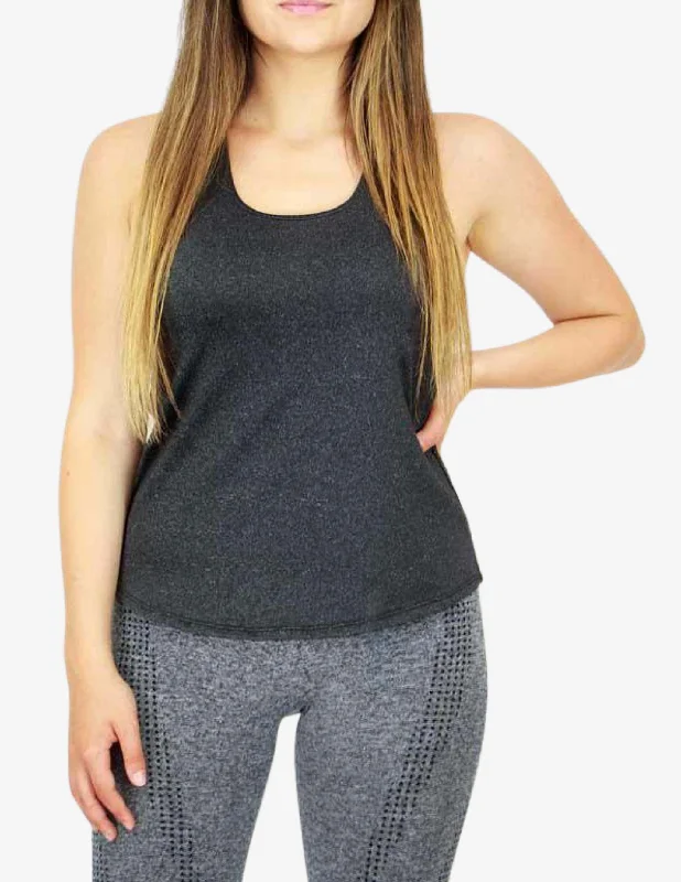 Sculpt Tank Dark Grey relaxed fit tank