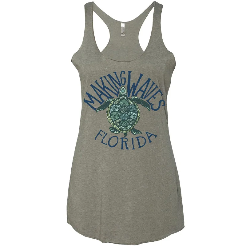 Sea Turtle Florida Racerback Tank yoga tank top