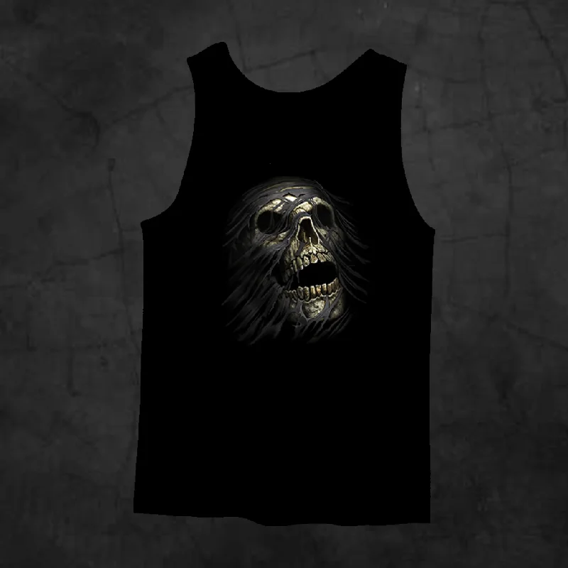 TEAR AWAY SKULL TANK TOP seamless tank top