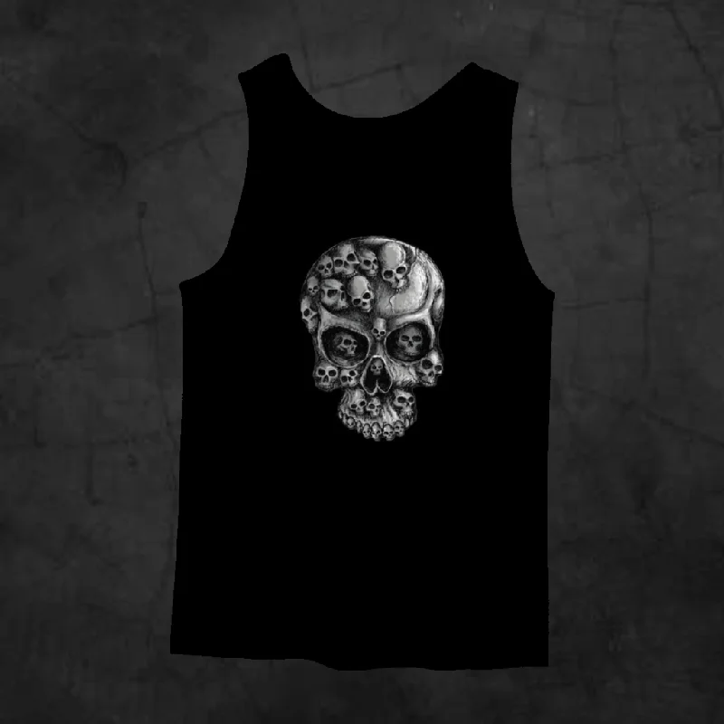 SKULLS IN SKULL TANK TOP sexy tank top