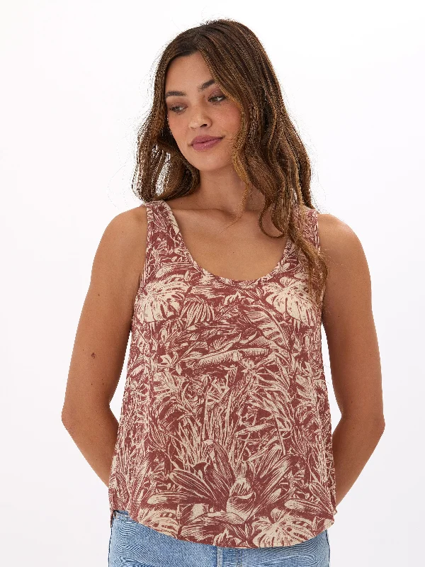 Syrena Gauze Tank scoop neck tank