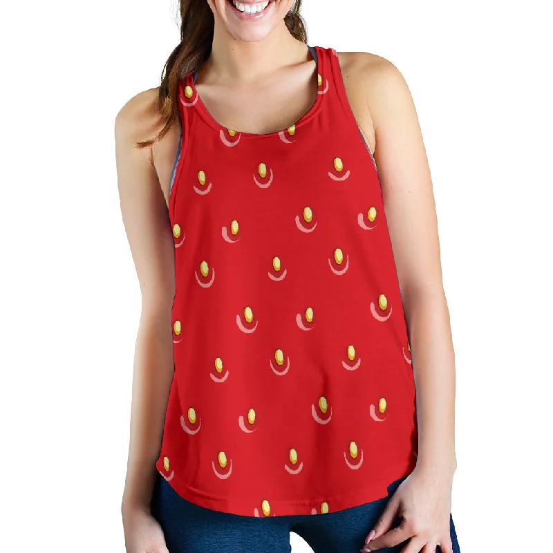 strawberry texture skin pattern Women Racerback Tank Top lavender tank top