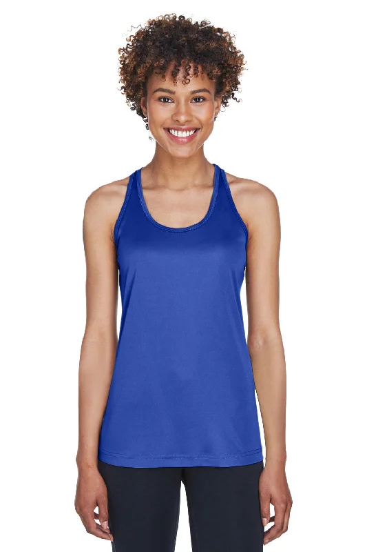 Team 365 Womens Zone Performance Moisture Wicking Tank Top - Royal Blue graphic tank top