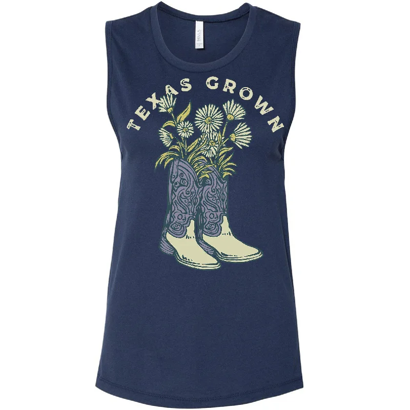 Texas Grown Muscle Tank halter tank top