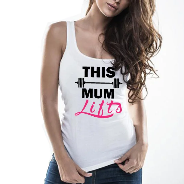 THIS MUM LIFTS Women's Tank Top peekaboo tank top