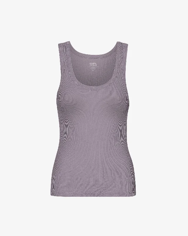 Women Organic Rib Tank Top - Purple Haze strapless tank top