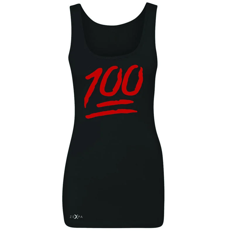 Zexpa Apparel™ Emoji 100 Red Logo  Women's Tank Top Funny Cool Sleeveless tie dye tank