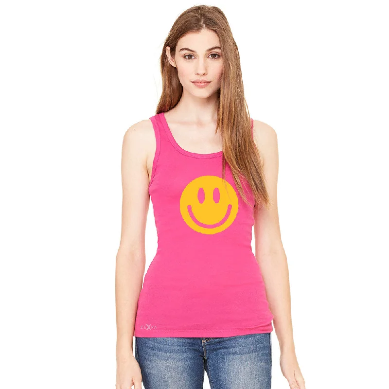 Zexpa Apparel™ Funny Smiley Face Super Emoji Women's Tank Top Funny Sleeveless essential tank top