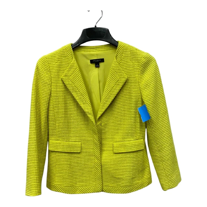 Blazer By Ann Taylor In Green, Size:Xs Women's Luxurious Suit