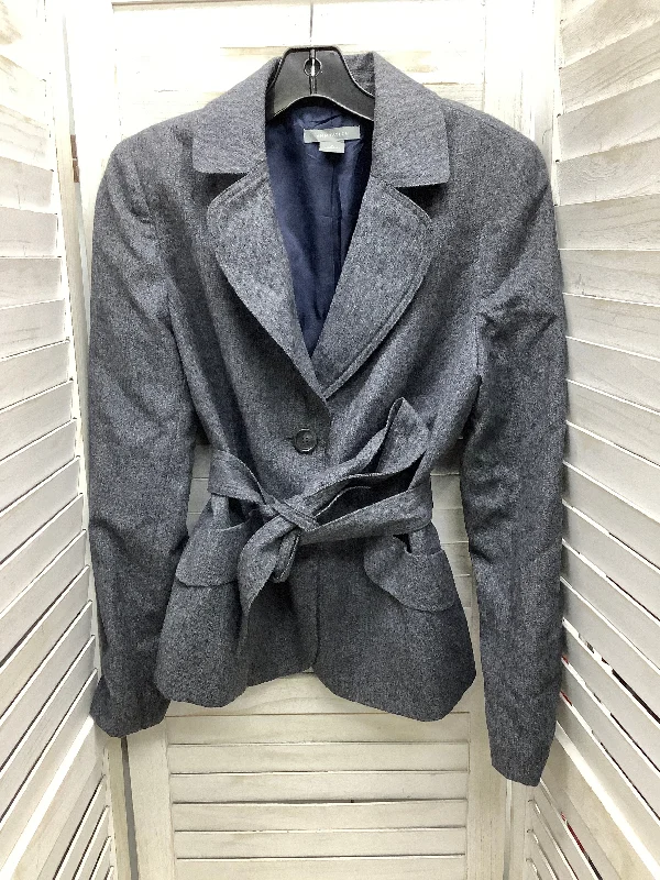 Blazer By Ann Taylor In Grey, Size: 8 Women's Vintage Jacket