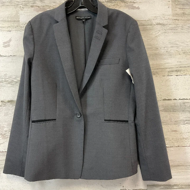 Blazer By Antonio Melani In Grey, Size: L Women's Vintage Suit