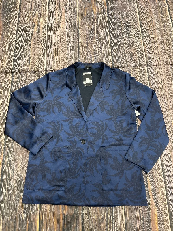 Blazer By Atm In Blue, Size: Xl Women's Print Jacket