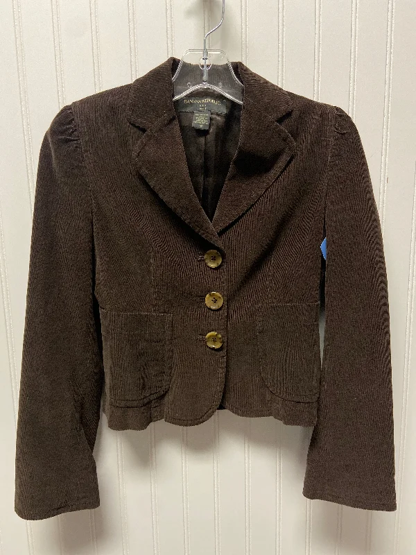 Blazer By Banana Republic In Brown, Size: 0p Women's Boutique Jacket