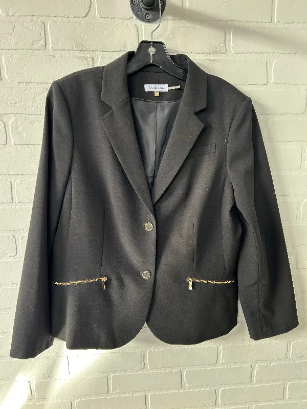 Blazer By Calvin Klein In Black & Gold, Size: 1x Women's Custom Suit