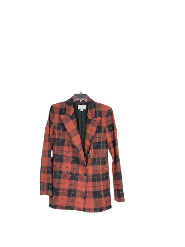 Blazer By Chelsea 28 In Plaid, Size: S Silk Women's Blazer