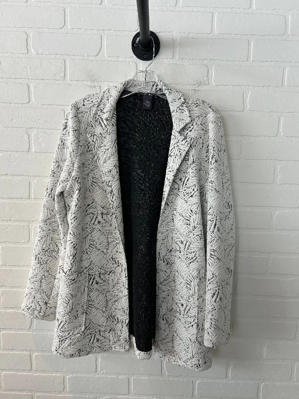 Blazer By Chelsea And Theodore In Grey & White, Size: S Women's High-End Blazer