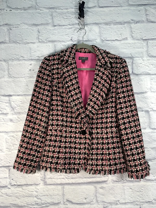 Blazer By Classiques Entier In Black & Pink, Size: S Women's Simple Blazer