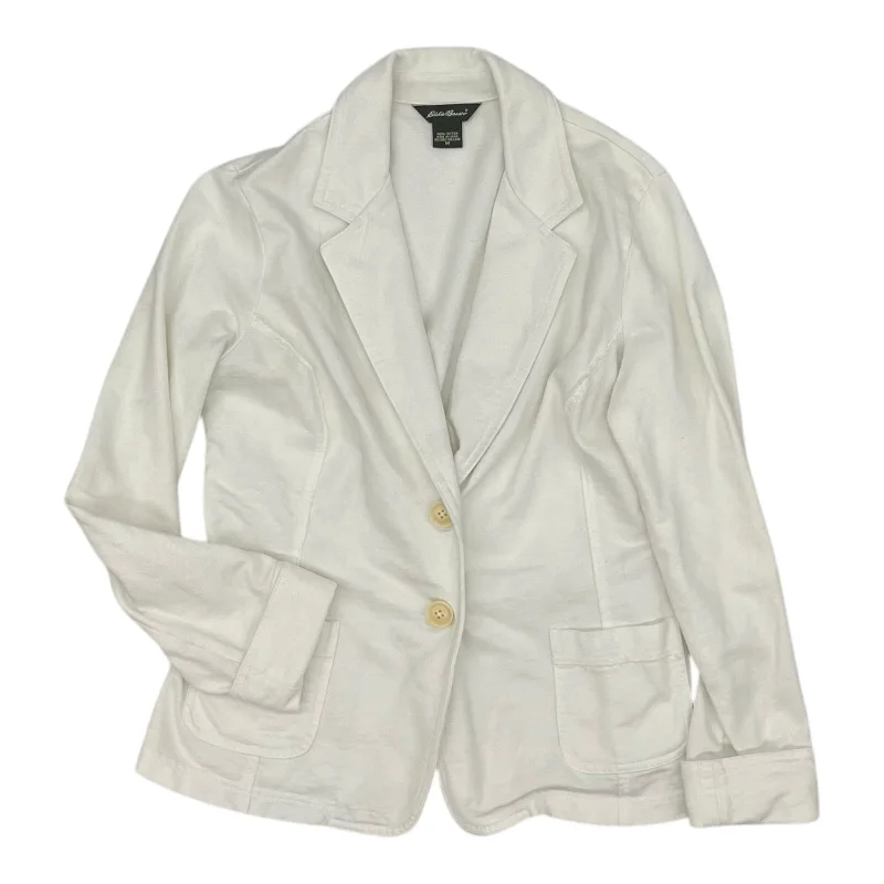 Blazer By Eddie Bauer In Cream, Size:M Winter Women's Blazer