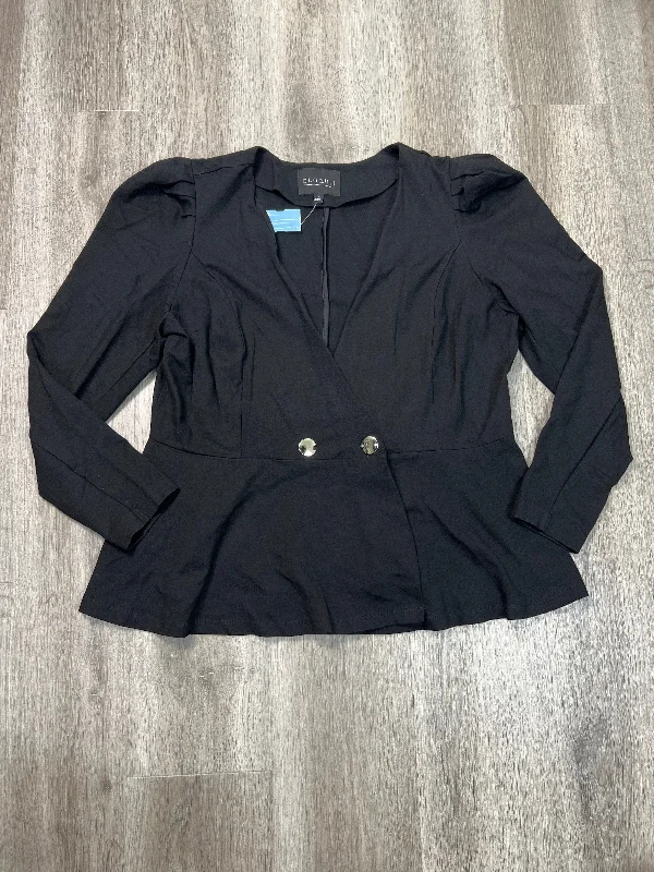 Blazer By Eloquii In Black, Size: 1x Women's Vacation Suit