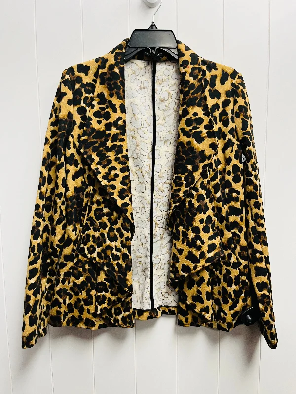 Blazer By Grace Elements In Animal Print, Size: Sp Women's Trendy Jacket