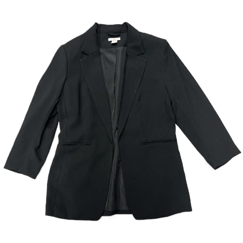 Blazer By H&m In Black, Size: M Women's Leather Blazer