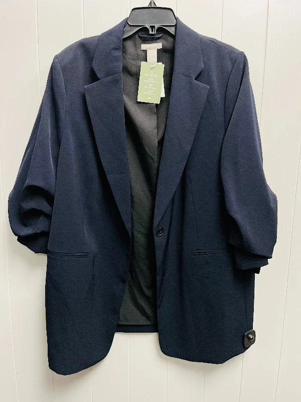 Blazer By H&m In Navy, Size: Xl Women's Trench Blazer