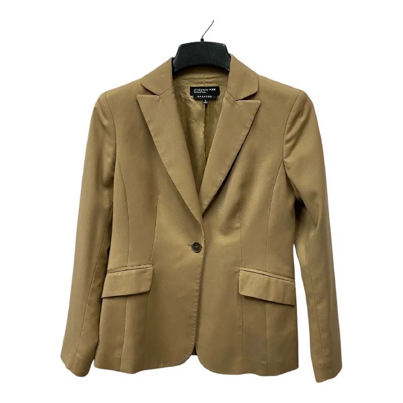 Blazer By Jones New York In Tan, Size:S Women's Premium Blazer