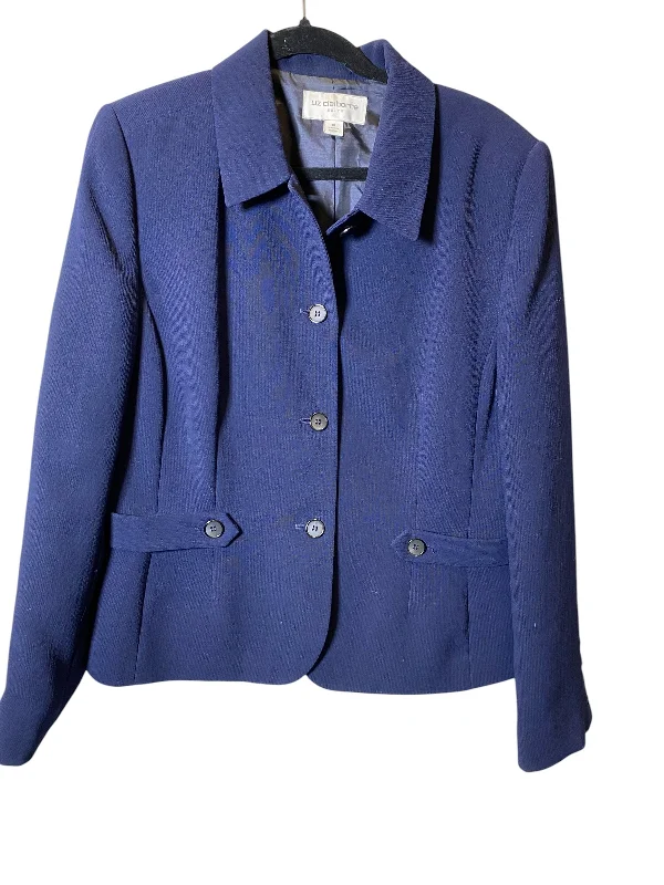 Blazer By Liz Claiborne In Navy, Size: Xl Plus Size Women's Coat