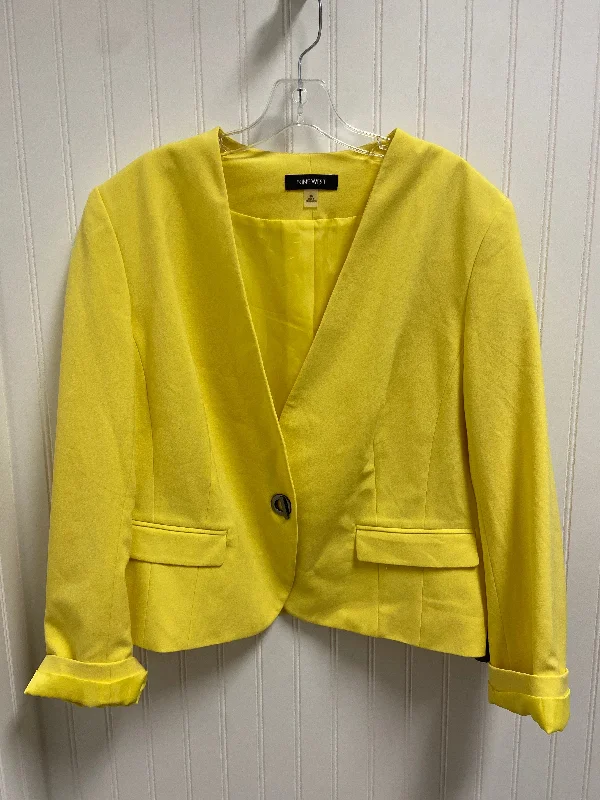 Blazer By Nine West In Yellow, Size: 1x New Women's Blazer