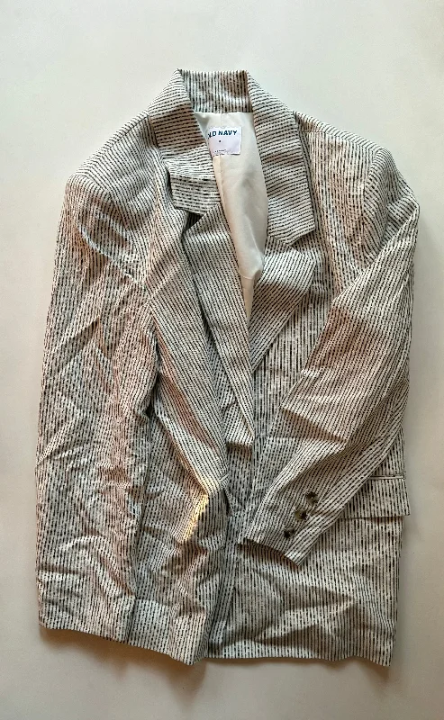 Blazer By Old Navy In Striped Pattern, Size: M Women's Trendy Jacket