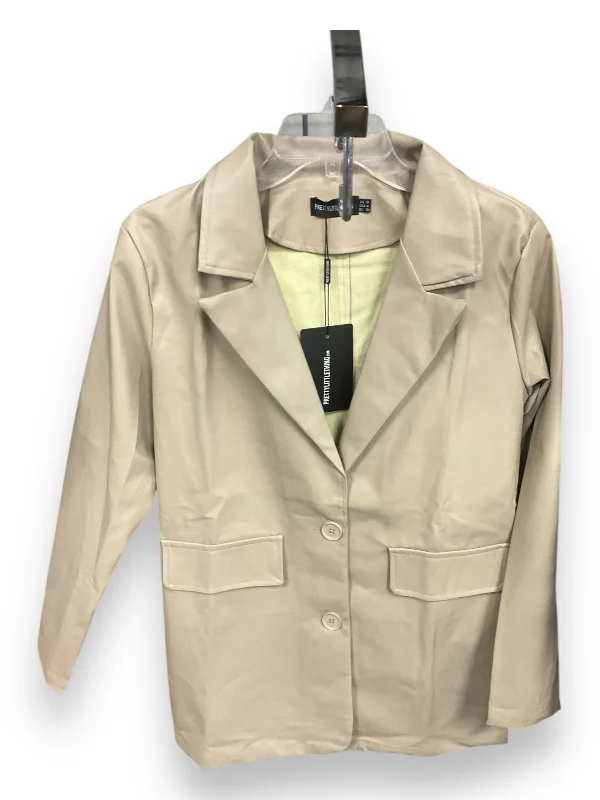 Blazer By Pretty Little Thing In Tan, Size: 8 Women's Advanced Suit