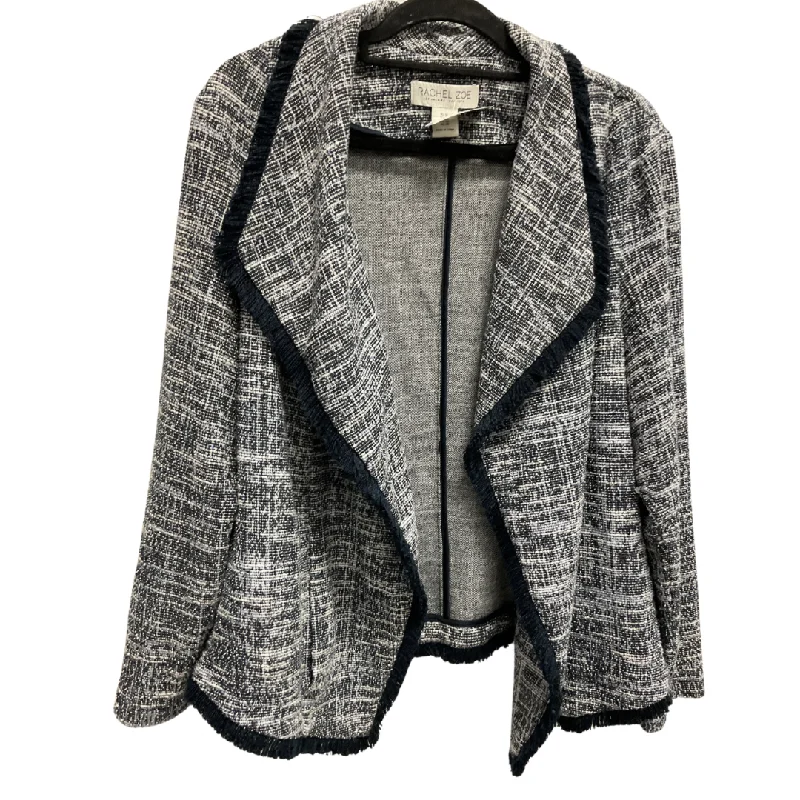 Blazer By Rachel Zoe In Blue, Size: 1x Cotton Blend Blazer