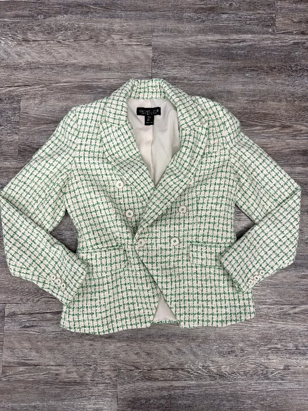 Blazer By Rachel Zoe In Green, Size: S Women's Plaid Suit