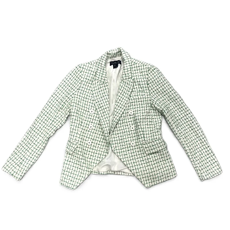 Blazer By Rachel Zoe In Green & White, Size: S Women's Lightweight Blazer