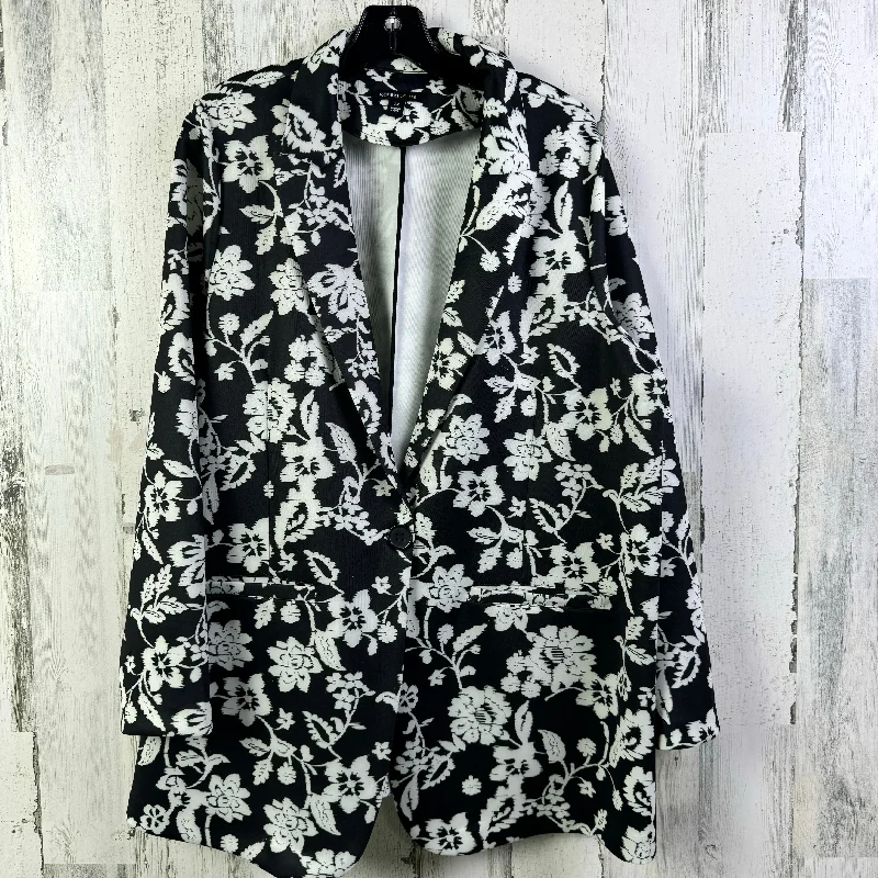 Blazer By Robert Louis In Black & White, Size: 2x Women's Radiation Jacket