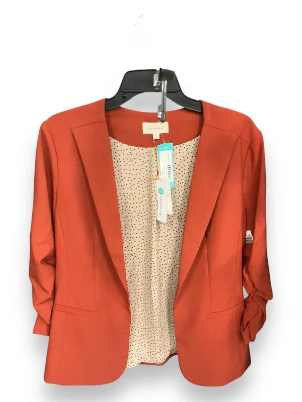 Blazer By Skies Are Blue In Orange, Size: Xl Women's Handmade Blazer