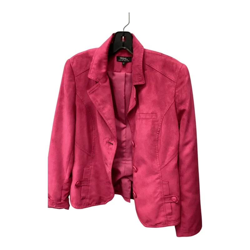 Blazer By Tribal In Pink, Size: 6 Women's Print Jacket