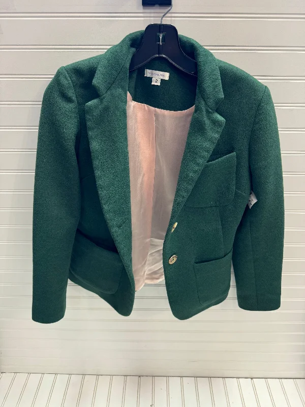 Blazer By Vanessa Fox In Green, Size: Xs Women's Wedding Blazer