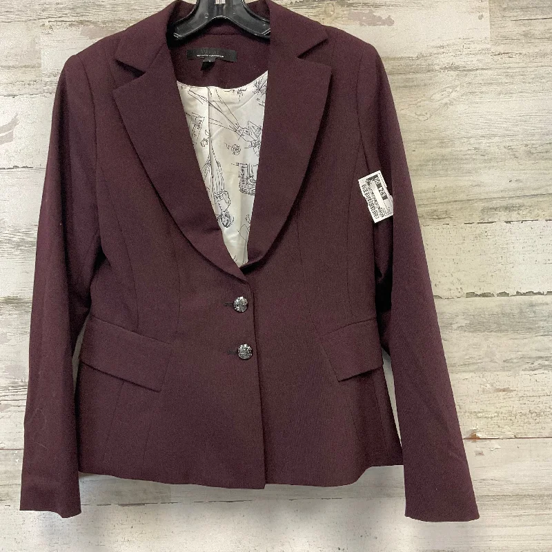 Blazer By White House Black Market In Maroon, Size: S Women's Luxurious Jacket