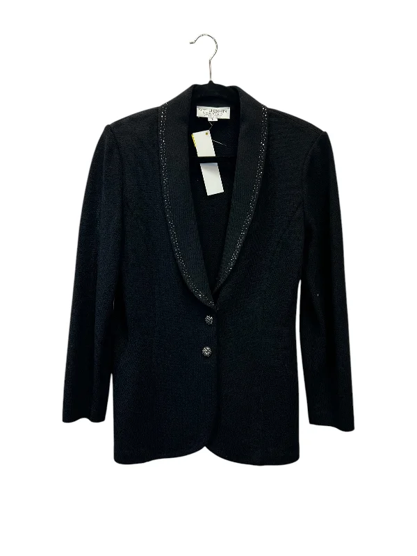 Blazer Designer By St John Collection In Black, Size: 8 Women's Unique Blazer