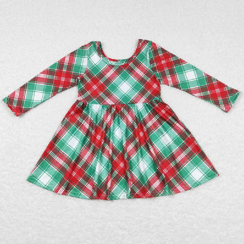 Christmas Baby Girls Dress Long Sleeve Dresses GLD0462 Tunics Winter warm