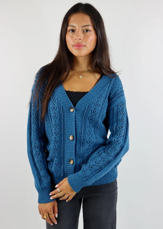 Dancing With You Cardigan ★ Teal Hooded Caped Shawl Collar