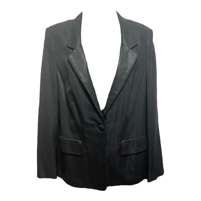 Metallic Blazer By L’Agence In Black, Size: 8 Women's Vintage Suit