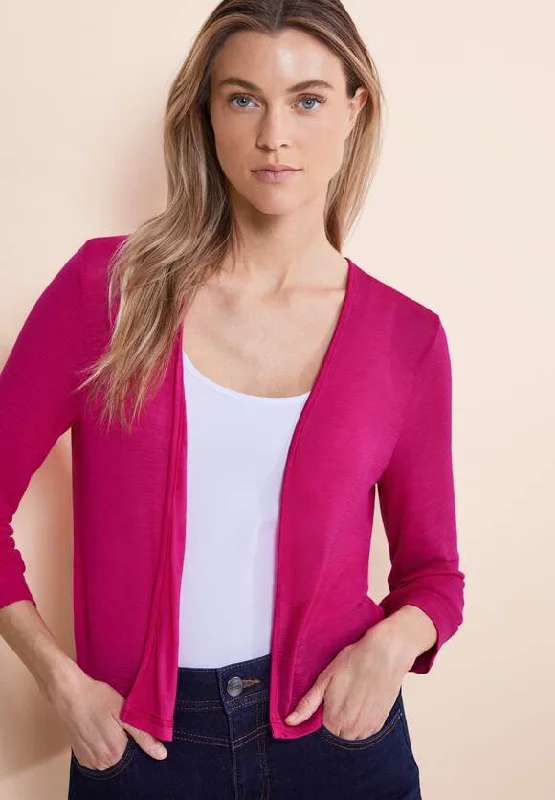 Street One Bolero Cardigan Pink or Sand 321271 Thin Thick Dense