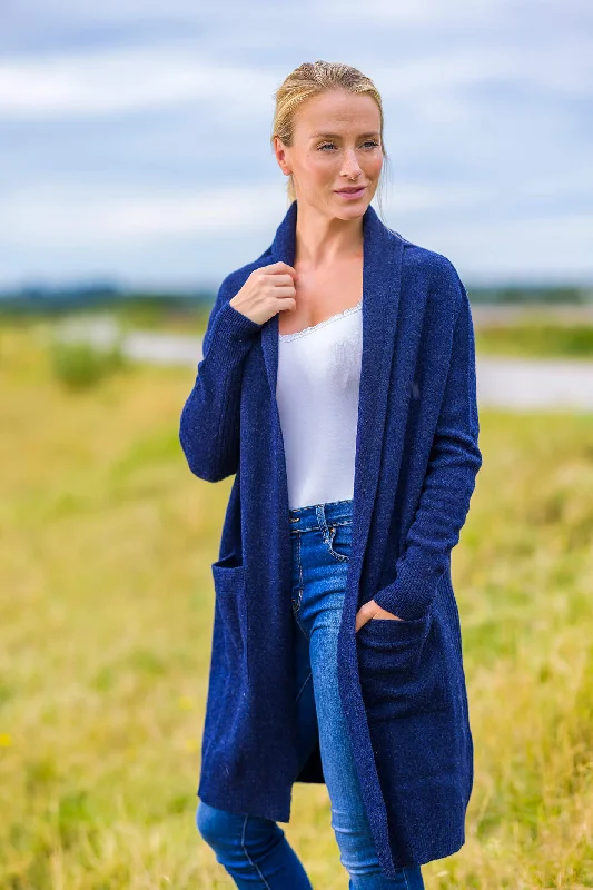 THE LAMBSWOOL CARDIGAN Neon metallic Matte