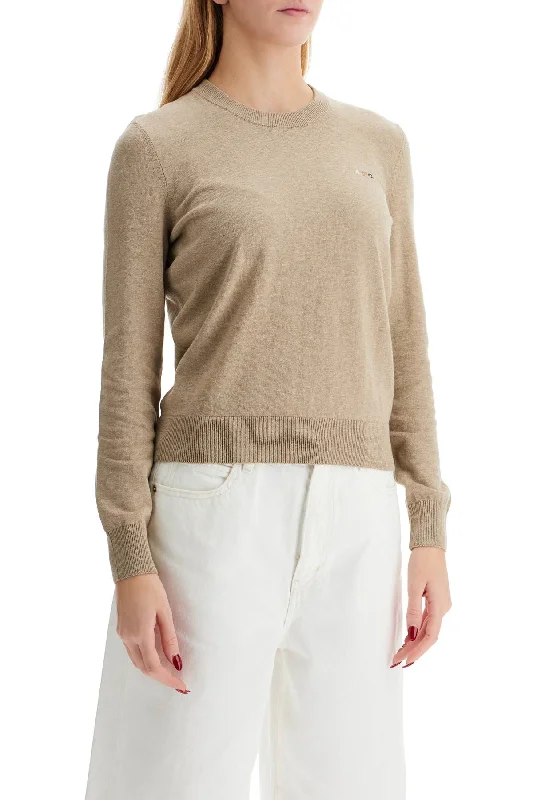 A.p.c. Cotton Therese Pullover Boat Neck Sweater