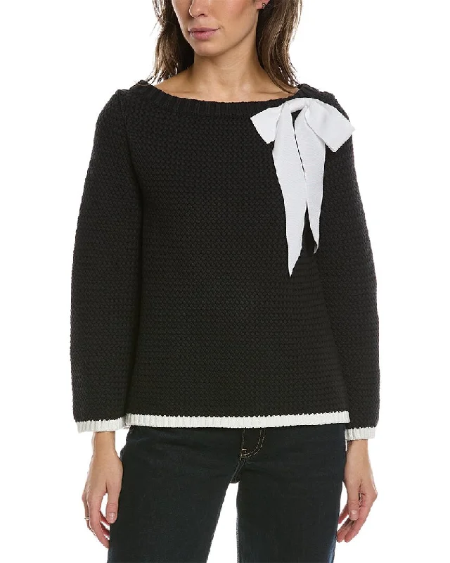 Carolina Herrera Bateau Neck Pullover One Shoulder Top