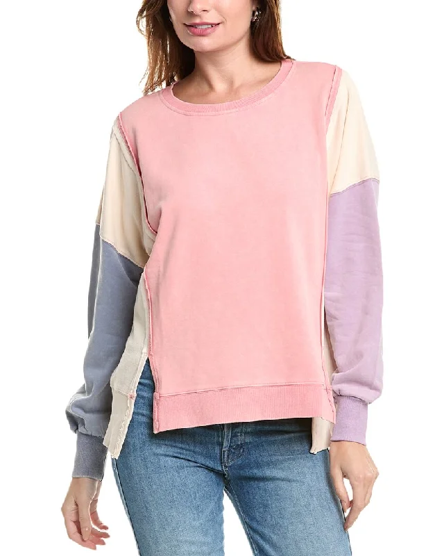 FATE Colorblock Pullover Mock Neck Pullover