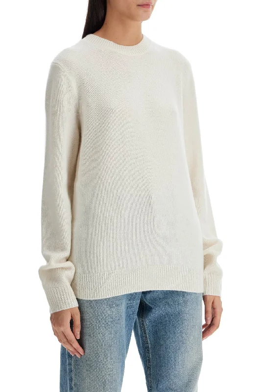 Guest In Residence Cashmere Crewneck Pullover Scalloped Neck Pullover