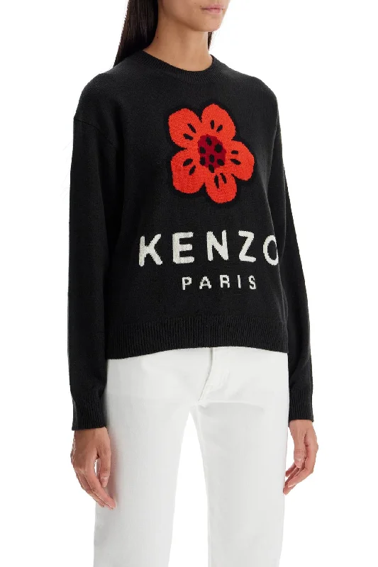 Kenzo 'boke Flower Wool Pullover Angora Wool Cozy